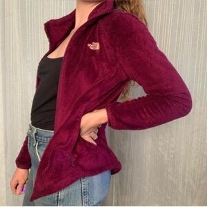 The North Face  Pink Purple Osito Fleece Zip Up Jacket size small